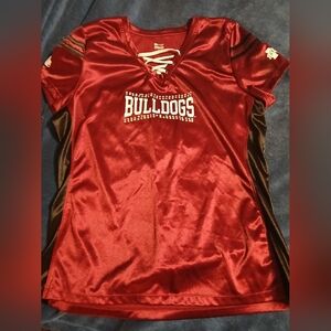 KA For HerKnights Apparel Maroon Lace-Up Jersey. Mississippi Bulldogs W R.stones